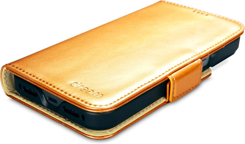 Dreem Fibonacci Wallet Case for iPhone 14 Pro - 2-in-1 Shockproof with Detachable Vegan Leather Folio