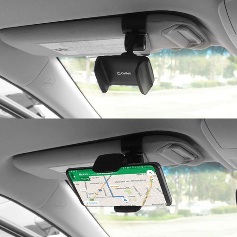 Sun Visor Phone Mount, Car Phone Holder, Cradle Clip for Apple iPhones, Samsung Galaxy, Motorola Moto, Google Pixel