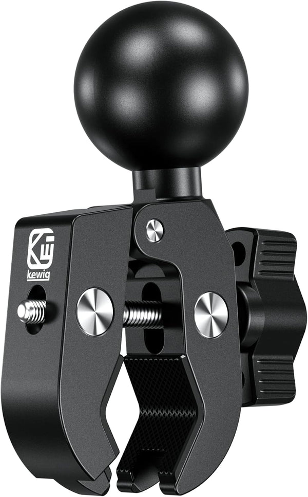 BRCOVAN 1.5'' Ball Clamp Mount Base with Aluminum Alloy Tough-Claw, Fit Handlebar Rail