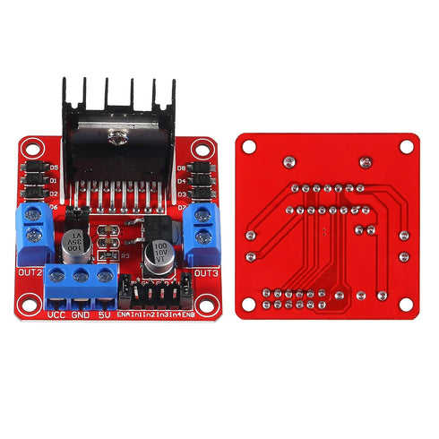DIANN 2 Sets DC Gearbox Motor TT Motor 200RPM Tire Wheel DC 3-6V 1:48 with 1Pc L298N Motor Drive Controller