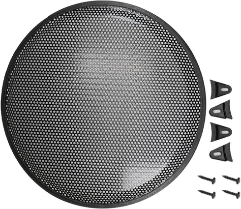 Fielect 2Pcs 15 Inch Speaker Grill Cover, Car Audio Speaker SubWoofer Grill Covers, Black