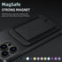 HiWe for MagSafe Wallet, Magnetic Card Wallet Holder for iPhone 15/14/13/12 Series, RFID Blocking, Black