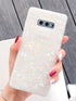 J.west Galaxy S10e Luxury Sparkle Glitter Pattern Slim Clear TPU Silicone Phone Case