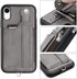 TOOVREN Wallet Case for Women Men with Leather Card Holder, Case for iPhone XR 6.1" (Gray)
