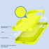 Compatible with iPhone 12 Pro Case Fluorescent Yellow, Soft Liquid Silicone Rubber Full-Body Protective Cover