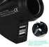 Veemoon Portable Electronic Device Mount for 3-6.5 inch Phones, Dual USB Car Charger Phone Holder
