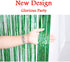 Iridescent Foil Fringe Curtains for Rainforest Jungle Theme Party Supplies, 2 Packs (W) 3.28*(H) 6.56 Ft