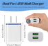 12 Pcs Fast USB Wall Charger USB Charging Block Bulk USB Charger Adapter Plug Cube 2.1A USB Wall Charger Replacement for Most Smartphones and Tablets, Colorful(Water Drop Style)