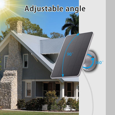 Solar Panel for WYZE Battery Cam Pro Camera, Wireless Security Camera Outdoor 4W Solar Panel with 10ft Micro USB