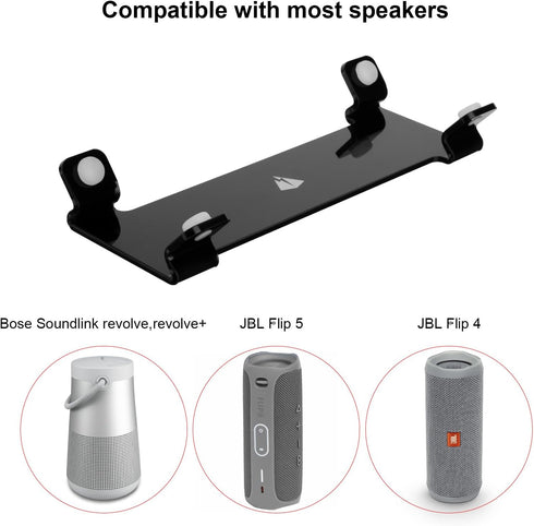 TXEsign Desktop Stand Holder for JBL Flip 4/5/6, Acrylic Bluetooth Speaker Display Stand for Cylindrical Speakers