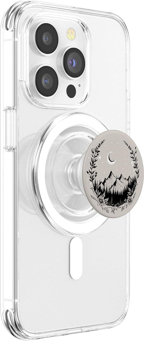 PopSockets MagSafe PopGrip for iPhone - Boho Chic Flowers Moon Forest Nature Mountain Retro Pastel