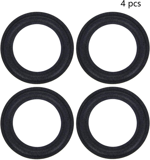 Fielect 6 Inch Speaker Foam Edge Surround Rings, Replacement Parts for Speaker Repair, 4pcs