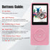 imkavery 128GB MP3 5.2, Player with Bluetooth Portable Pink Music Player for Kids with Built-in HD Speaker, FM Radio