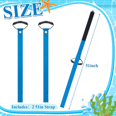 2 Pcs Pool Noodles Storage Pool Noodles Organizers with Handles Storage Straps for Hanging and Carrying Pool Noodles Garden Hose Pool Vacuum Hose Large Outdoor Pool Items, Blue