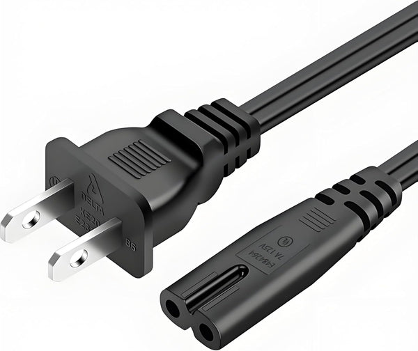 Goffeu 2 Prong TV Power Cord for LG 24" 28" 32" 40" 43"