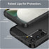 Shockproof Carbon Fiber Jacket Case for Samsung Galaxy A15 5G, Scratch Resistant Soft TPU, for Galaxy A15 4G (Black)