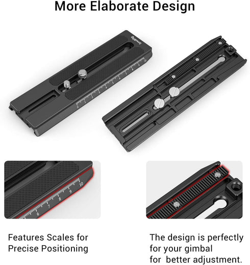 SMALLRIG Quick Release Plate Adapter for DJI RS 2 / RS 3 / RS 3 Pro & Ronin-S Gimbal - 3031