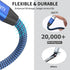 USB to USB Cable 3FT, Durable Braided for USB 3.0 Male to Male Type A Data Transfer Compatible with Hard Drive, Laptop