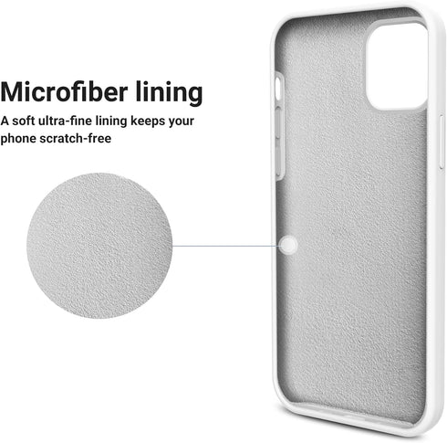 OTOFLY iPhone 12 Pro Max Case 6.7 inch (2020), Silky and Soft Touch Series, Premium Liquid Silicone Rubber Full-Body