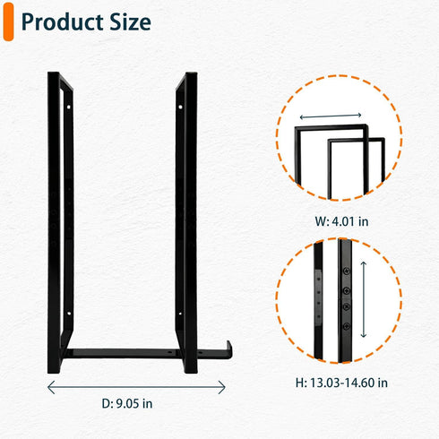 SFF PC Under Desk and Wall Mount, H 14.6" x W 4", Compatible with Dell OptiPlex 7040 7050 5050 9020