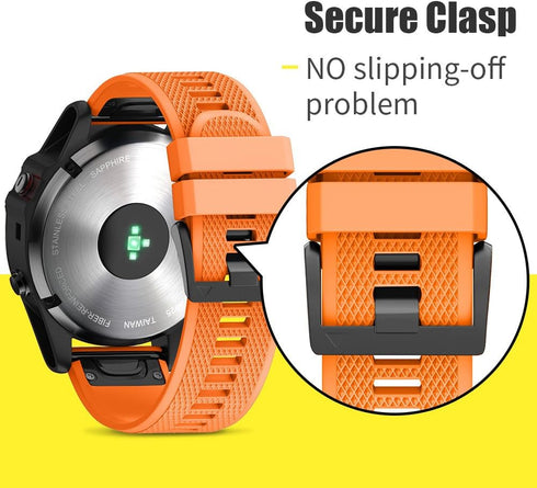 ANCOOL for Fenix 7X/Fenix 6X/Fenix 5X/Fenix 8 Watch Band, 26mm Quickfit Bands Compatible with Fenix Smartwatch