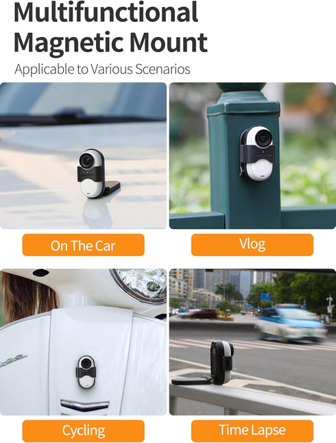 AILENICE Insta360 3S 3 Multifunctional Magnetic Mount for GO / GO Hand Free Neck Mount with Lanyard