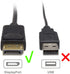4K 10ft, Cable Matters Unidirectional DisplayPort to HDMI Cable - Gold-Plated DP to HDMI Cable, Display Port
