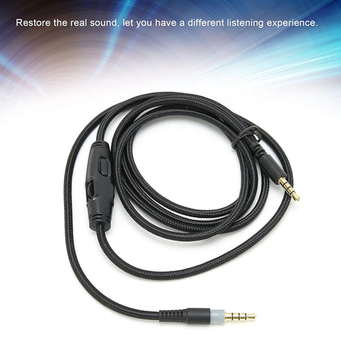 Hilitand 4.9ft Audio Cable for HyperX Cloud Alpha Headphones, 3.5mm Male to Male with Volume Control, Replacement Cable.