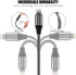 MFi Certified iPhone Charger Cable 6ft (3 Pack) - Nylon Braided Lightning USB Cable for iPhone 11/Pro/X/Xs Max/XR/8