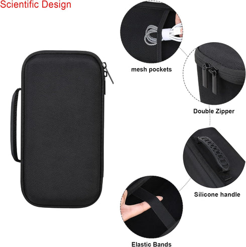 Carrying Case for Marshall Middleton Portable Bluetooth Speaker, Protective Bag with Extra Mesh Pocket for Charging