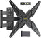 Full Motion TV Wall Mount Swivel Tilt for 26-60 Inch TVs and Monitors up to 70lbs, Single Stud Corner Outdoor Wall