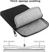 MoKo 7-8 Inch Tablet Sleeve Bag - Polyester Pouch Cover Case for iPad Mini (6th Gen) 8.3" 2021, Black