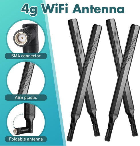 Tellegloww 4 4g 4g Pcs WiFi Antenna Cellular Trail Camera Reveal LTE Trail Camera Replacement Antenna with Rp-SMA Male