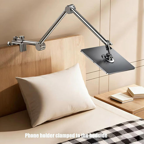 Srnyow iPhone17 16 15 14 13 12 360 Phone Holder for Bed, Magnetic Cell Phone Stand for Pro Max Plus Mini, Flexible Long