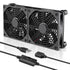 3 5V 120mm GDSTIME Quiet Router Fan Cooler with Speed Control, L/M/H, DC USB Powered Dual Computer Cooling Case Fan