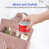 LENRUE A2 Portable Wireless Bluetooth Speaker with Lights and Lanyard, Mini Metal Speakers for Home Outdoor