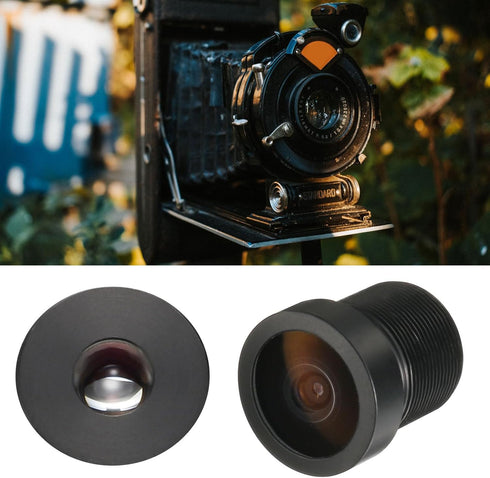 uxcell 2.1mm CCTV Camera Lens 5MP F2.0 FPV Wide Angle Security Lens M12 Threaded Dia for IP Camera, Black