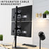 VIVO Free-Standing Dual Monitor Desk Stand, Holds 2 Ultrawide Screens up to 34 inches, Black, STAND-V002L