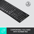Logitech K270 Wireless Keyboard for Windows, Full-Size 2.4 GHz with Number Pad and 8 Multimedia Keys (Black)