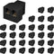 Uvital RJ12 6P6C 3 Female Telephone Line Splitters, Phone Jack Splitter, Telephone Landline Cable Connector (Black, 30
