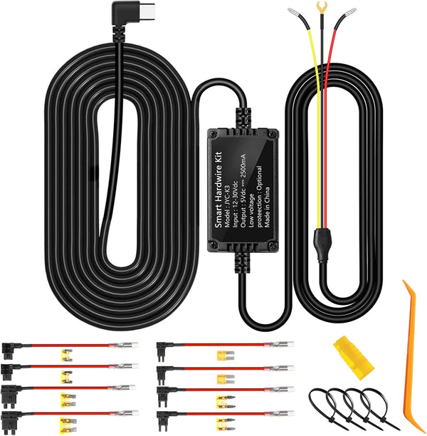 Biuone Upgraded Dash Cam Hardwire Kit,11.5ft Acc Hardwire Kit for Dash Camera Type