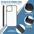 Flutesan 6 Pieces Sublimation Blank Phone Case Covers for DIY Customized Heat Transfer, Compatible with iPhone 13 Pro