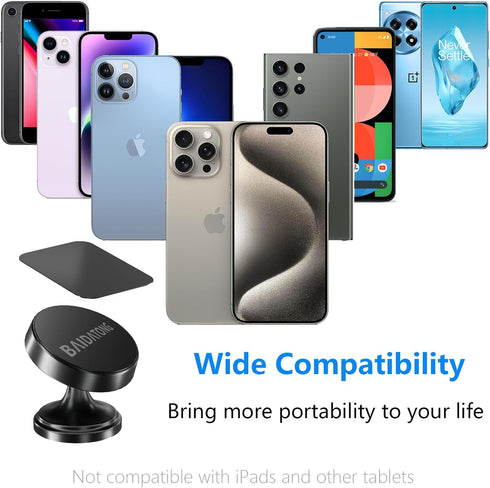?2-Pack? Magnetic Phone Holder for Car, Strong Magnet Car Mount Phone Holders, 360° Rotation for Your Car