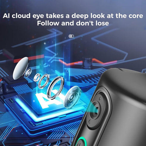 SYHsdzg Required,360 Auto Face Tracking Phone Holder,No App Rotation Phone Camera Stand with Remote and Gesture