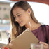 USB C Headphones for Samsung S24 Ultra S23 Fe A35, Type C Earphones Noise Isolating with Mic, Wired Earbuds, Purple