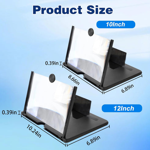 Generic 2026 3D 10 inch Screen Magnifier Version, New Mobile Phone Pull-Out HD Magnifier Projector Screen Expander