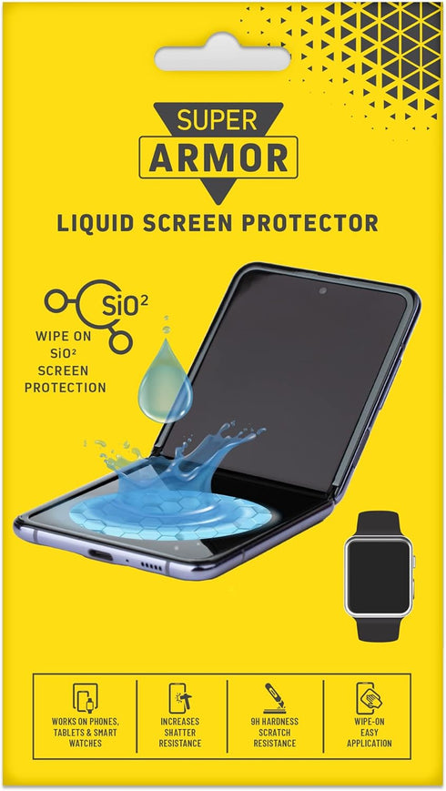 Liquid Glass Screen Protector - Scratch and Shatter Resistant Nano Protection for All Phones, Tablets, Smart Watches