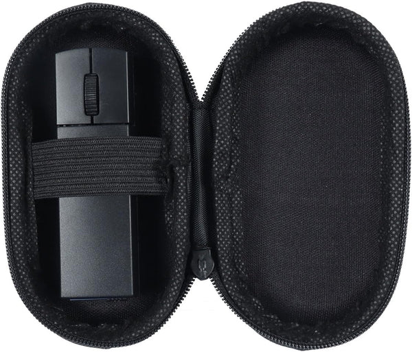 Ultra Small Bluetooth Wireless Mouse, Dual Mode (BT+2.4G) Noiseless Rechargeable Mouse with Case, Portable