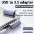 Liaoan 3.5mm 3.5mm PS4/PS5/headphones/Mac/Linux/laptops/desktops/docking USB to Jack Audio Adapter, USB-A to Female