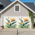 Jimehezon Bird of Paradise Garage Door Banner 8x6.9ft Summer Tropical Plant Bee Flower